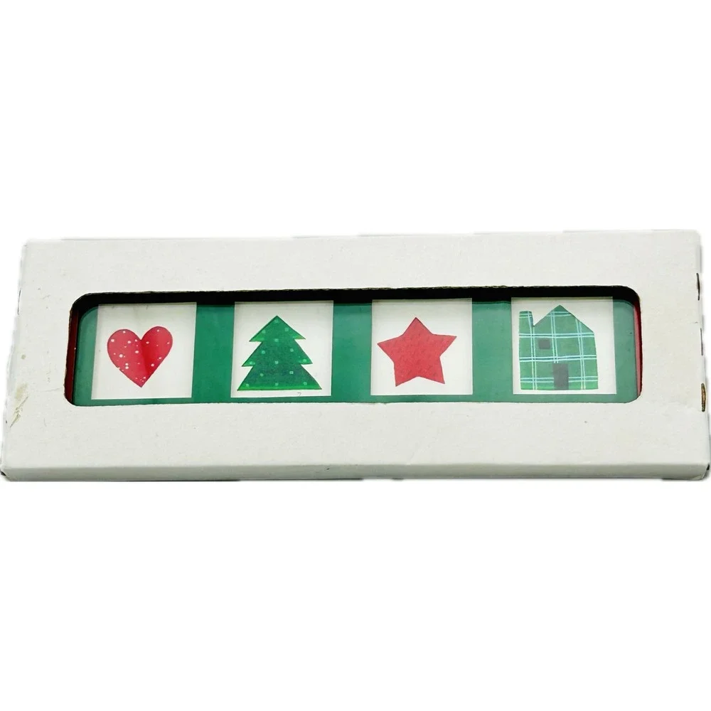 Hallmark Heart Gallery Christmas Tabletop Glass Frame Love Hope Joy Peace in Box
